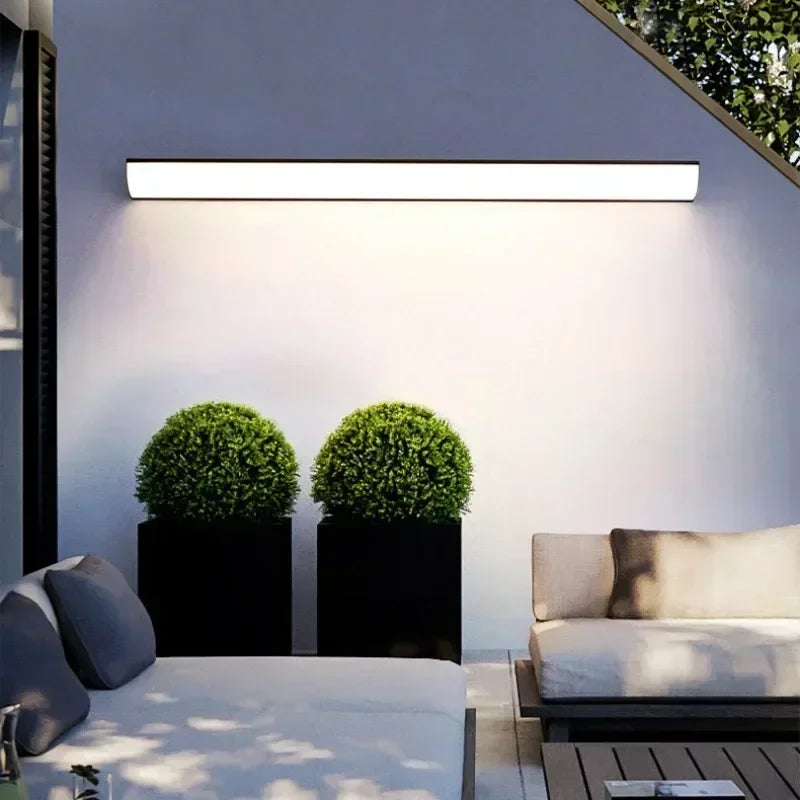 Modern Outdoor LED Strip Wall Light for Hotels, Restaurants & Homes