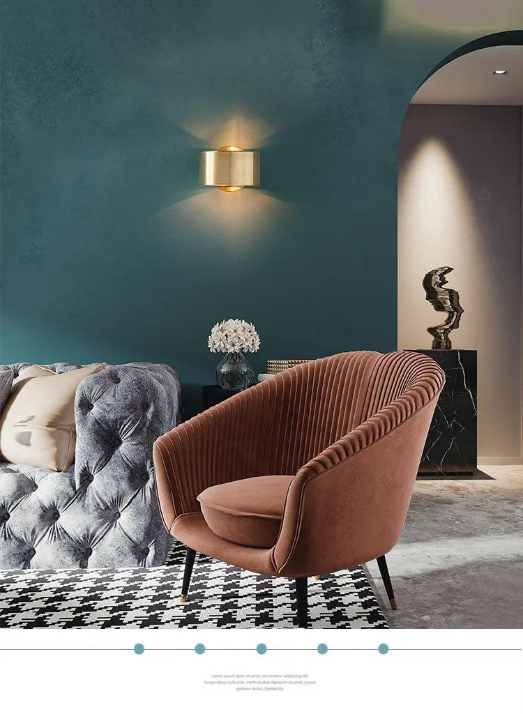 Modern Gold Wall Lamp for Hotels, Restaurants & Elegant Homes