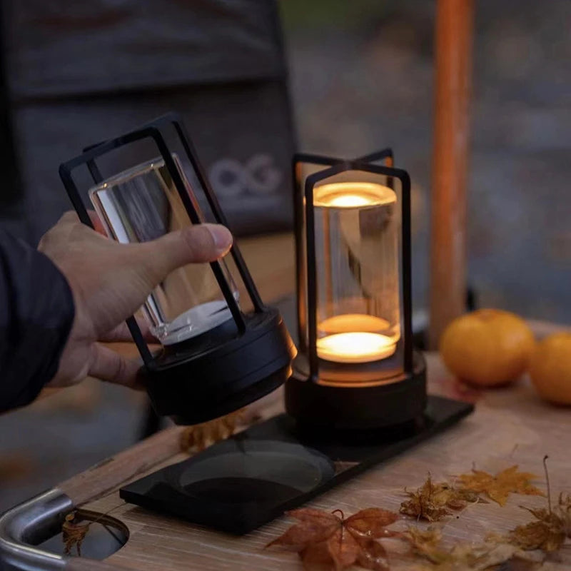 Rechargeable Industrial Table Lamp for Restaurants, Bars & Hotels