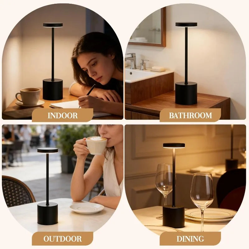 Rechargeable Outdoor Table Lamp for Restaurants, Bars & Hotels