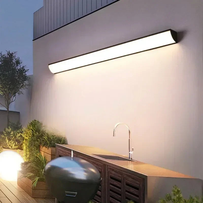 Modern Outdoor LED Strip Wall Light for Hotels, Restaurants & Homes