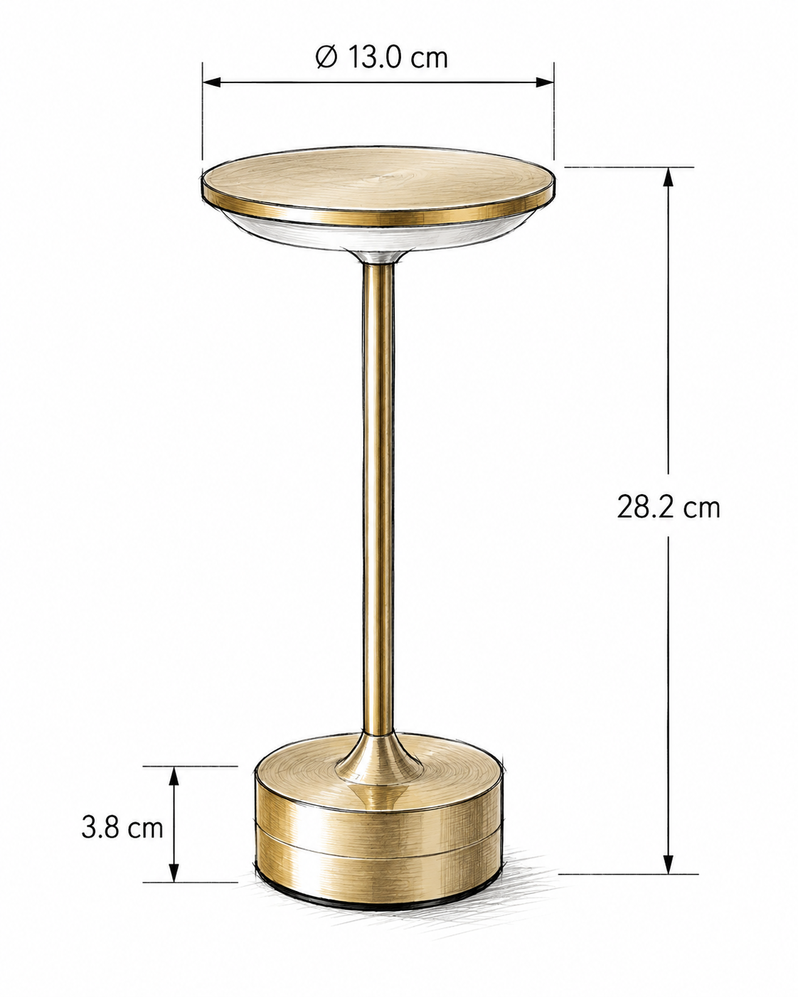 Cordless Rechargeable Table Lamp for Restaurants & Hotels