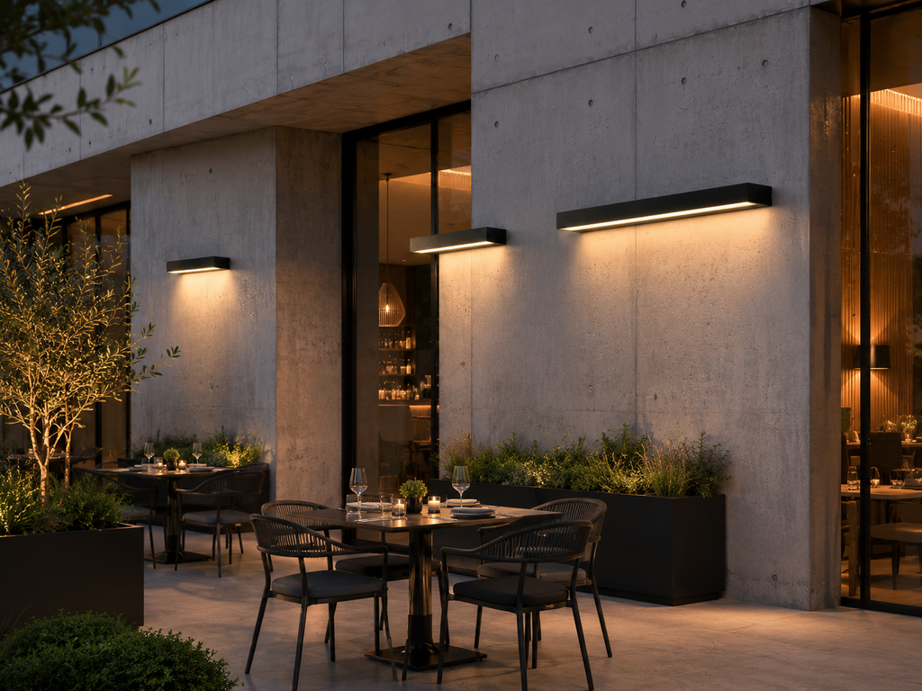 Modern Outdoor LED Wall Sconce for Hotels, Gardens & Homes