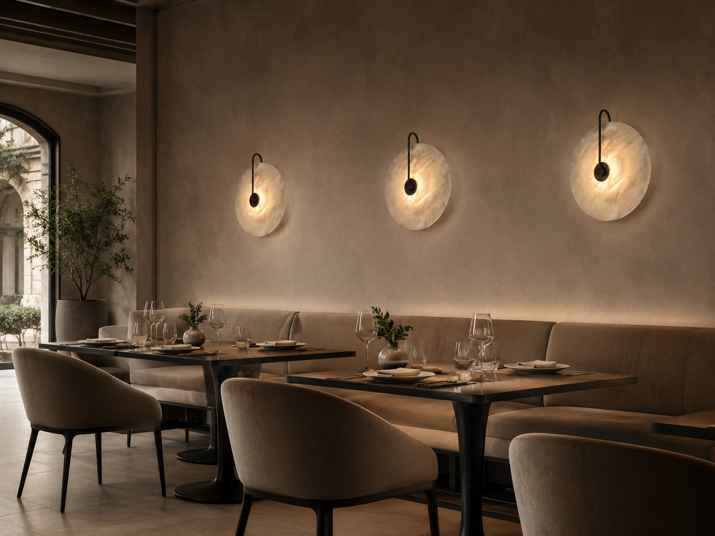 Modern Marble Wall Lamp for Restaurants, Hotels & Elegant Homes