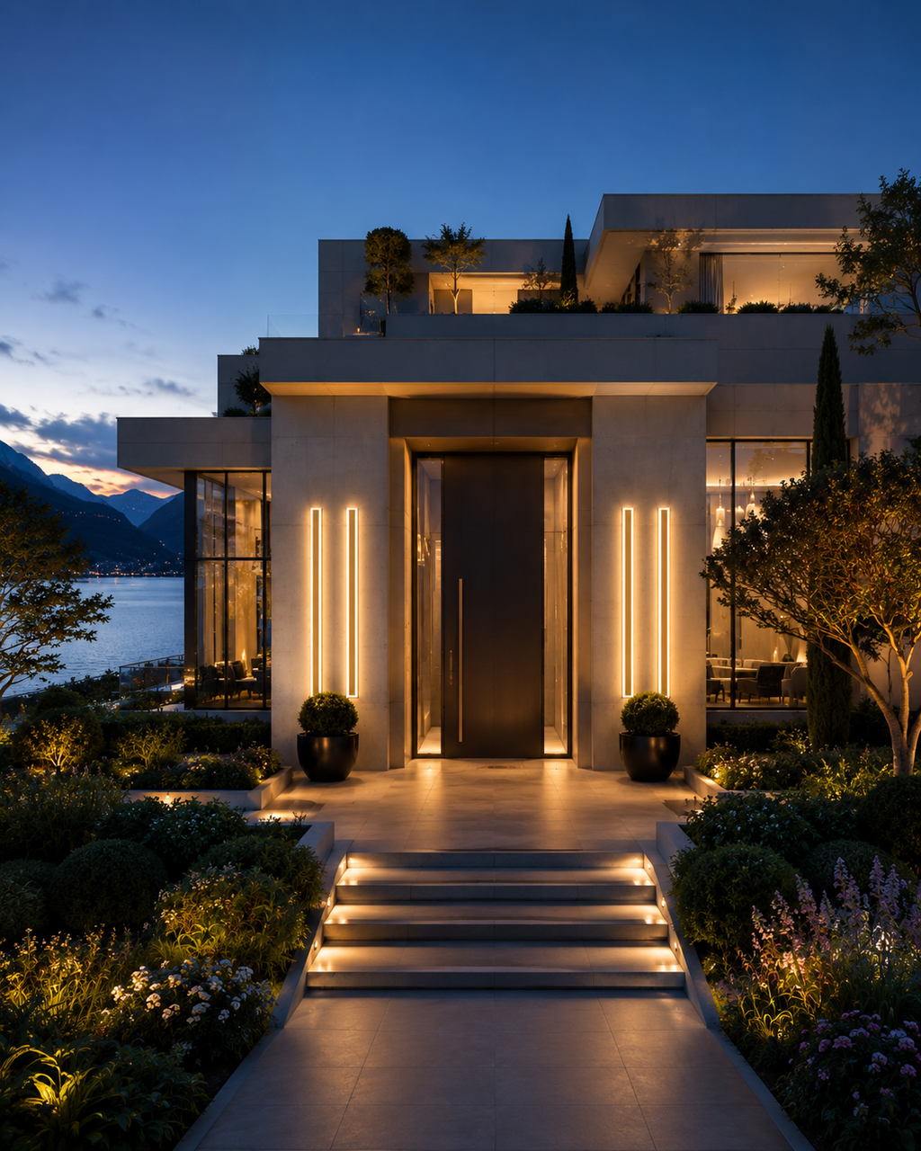 Architectural Long LED Wall Light for Restaurants, Hotels & Gastro Terraces