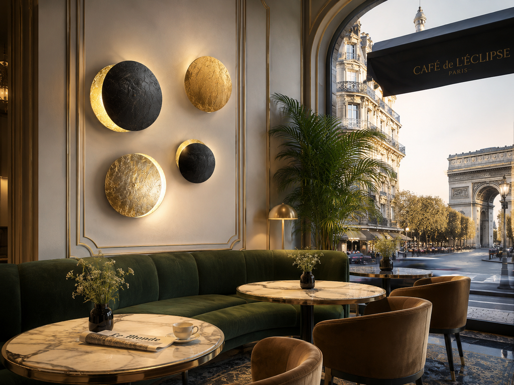 Modern Round LED Wall Lamp for Restaurants, Hotels & Elegant Homes