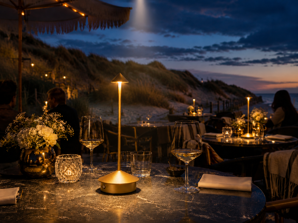 Rechargeable Outdoor Table Lamp for Restaurants & Hotels